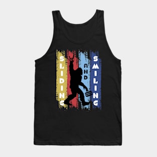 Funny Yeti-Curling Sports Saying Tank Top